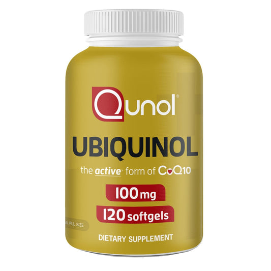 Qunol 100mg Ubiquinol, Powerful Antioxidant for Heart & Vascular Health, Essential for Energy Production QunolUS supplements