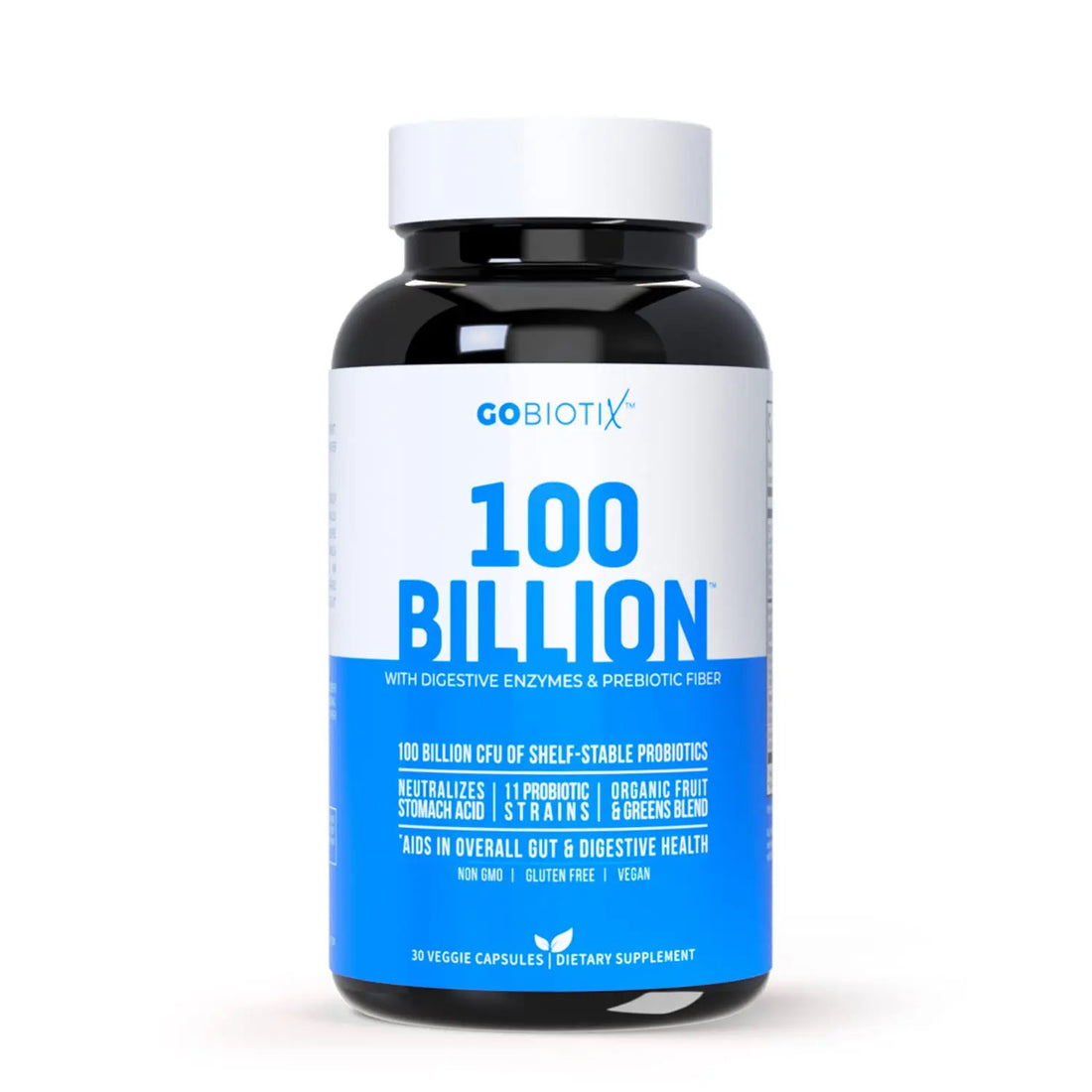 100 Billion - Probiotics and Prebiotics Supplement Pills - Digestive Enzymes and Prebiotic GOBIOTIX uk supplements