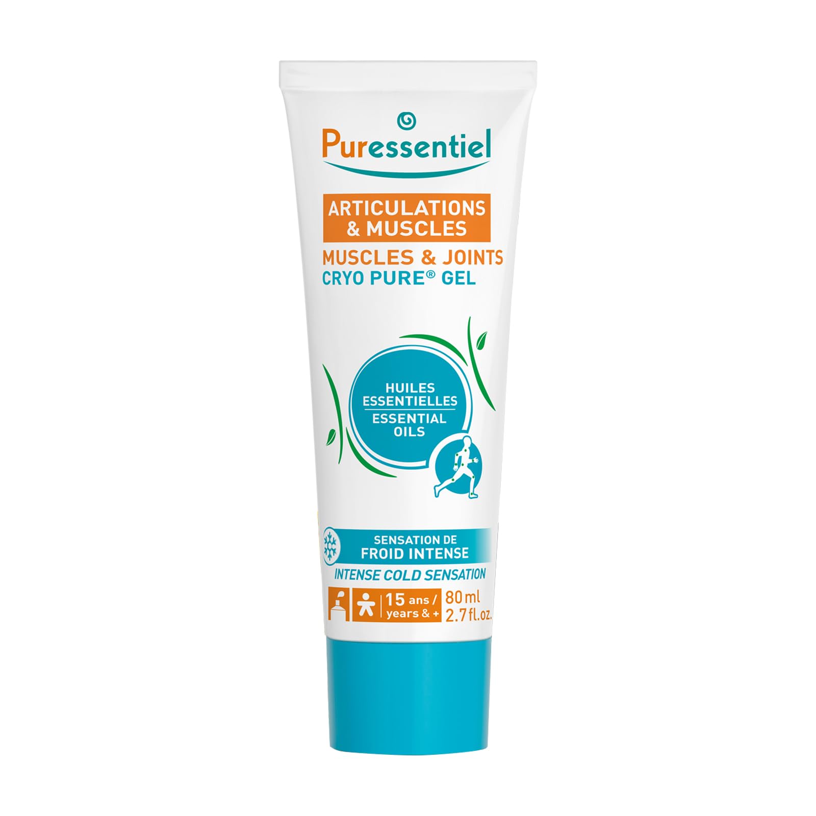 Puressentiel Muscles and Joints Cryo Pure Gel - Intense Cold Effect - Non-Sticky Formula with 14 Calming Essential Oils - Muscle Relaxer - 2.7 oz Puressentiel Au supplements