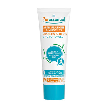 Puressentiel Muscles and Joints Cryo Pure Gel - Intense Cold Effect - Non-Sticky Formula with 14 Calming Essential Oils - Muscle Relaxer - 2.7 oz Puressentiel Au supplements