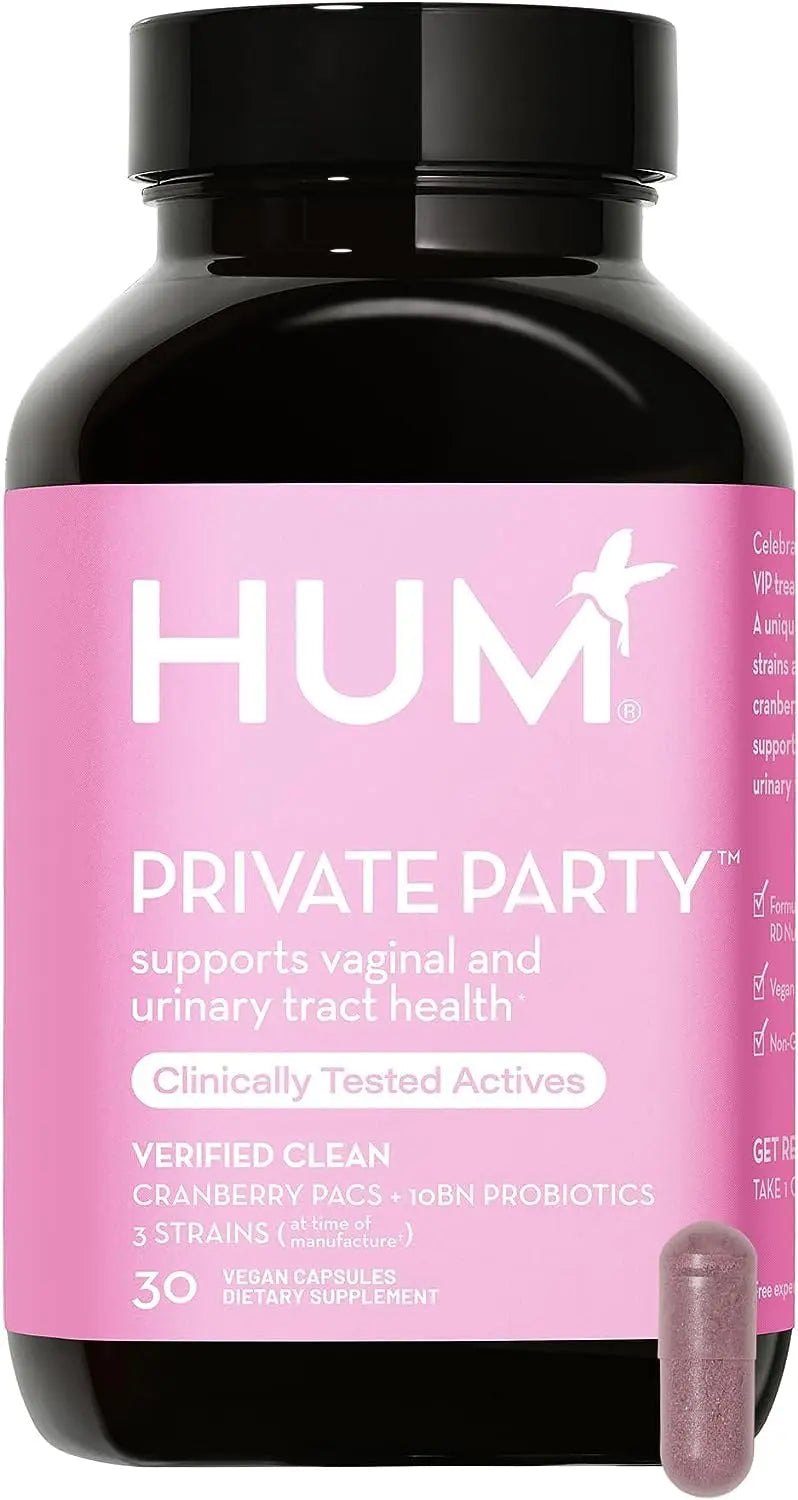 HUM Private Party Pills - Vaginal Probiotics for Women's Ph Balance with Cranberry HUM uk supplements