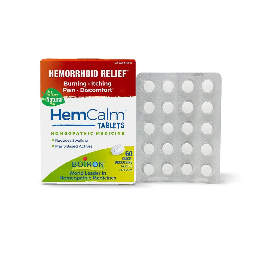 Boiron HemCalm Tablets for Hemorrhoid Relief of Pain, Itching, Swelling or Discomfort - 60 Count Boiron Au supplements