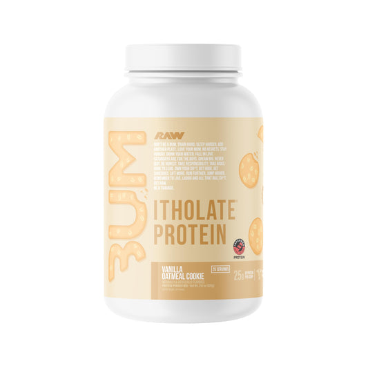 RAW Whey Isolate Protein Powder, Vanilla Oatmeal Cookie (CBUM Itholate Protein) - 100% Grass-Fed Sports Nutrition for Muscle Growth & Recovery - Low-Fat, Low Carb RAWUS supplements