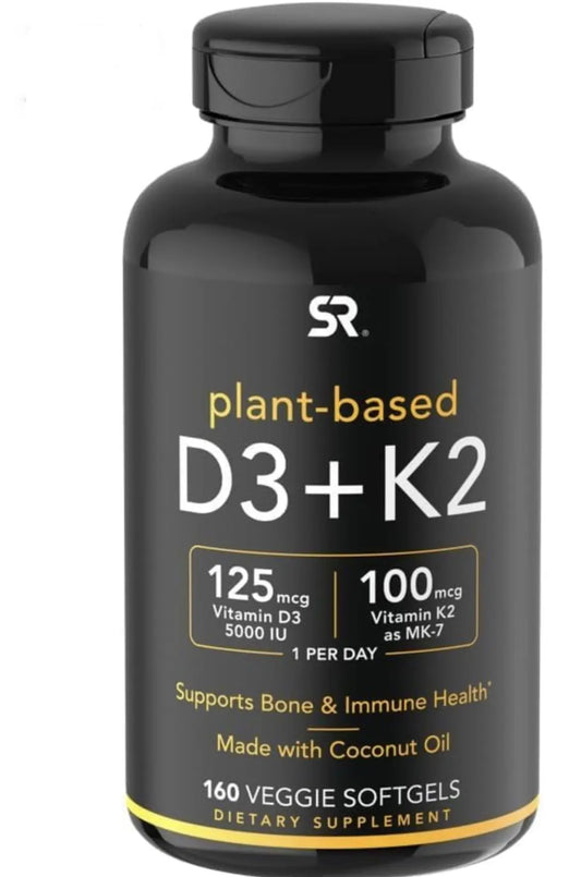 (Pack of 1) 160 Vegan Certified, Non GMO Liquid Softgels rozzunSports Research Vitamin Rozzun Creative VisionAU supplements