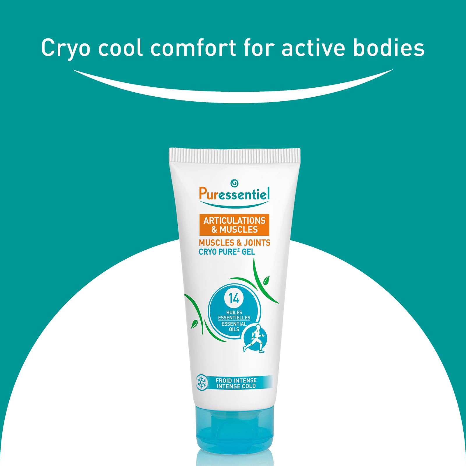 Puressentiel Muscles and Joints Cryo Pure Gel - Intense Cold Effect - Non-Sticky Formula with 14 Calming Essential Oils - Muscle Relaxer - 2.7 oz Puressentiel Au supplements