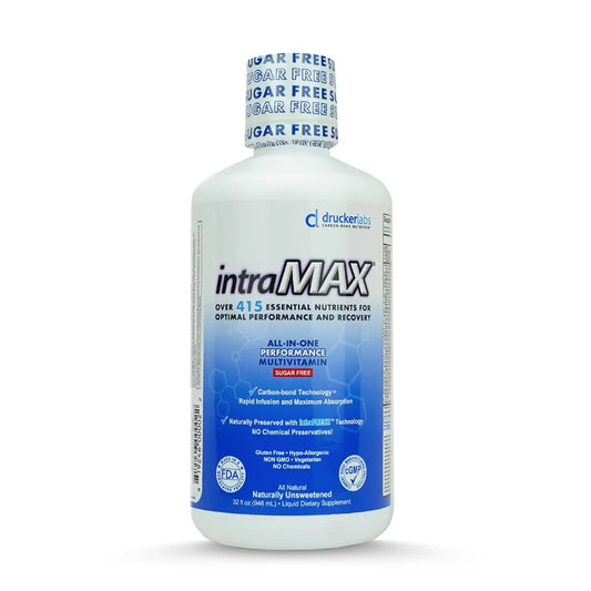 intraMAX Drucker Labs Organic Sugar-Free All-in-One Performance Liquid Multivitamin for Men & Women | Non-GMO, Gluten & Dairy Free | with Magnesium, Zinc, Vitamins D, C & E | 32 oz intraMAXAu supplements