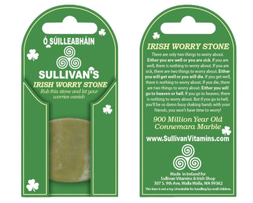 Ó SÚILLEABHÁIN SULLIVAN’S Connemara Marble Worry Stone 100% Irish MADE IN IRELAND Ó SÚILLEABHÁIN SULLIVAN’S Au supplements