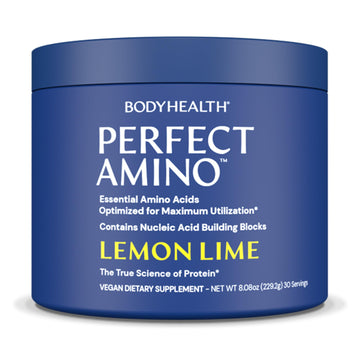 BodyHealth PerfectAmino Powder - EAA Powder for Pre and Post Workout - Amino Acid Energy Drink for Men and Women to Support Lean Muscle and Recovery -