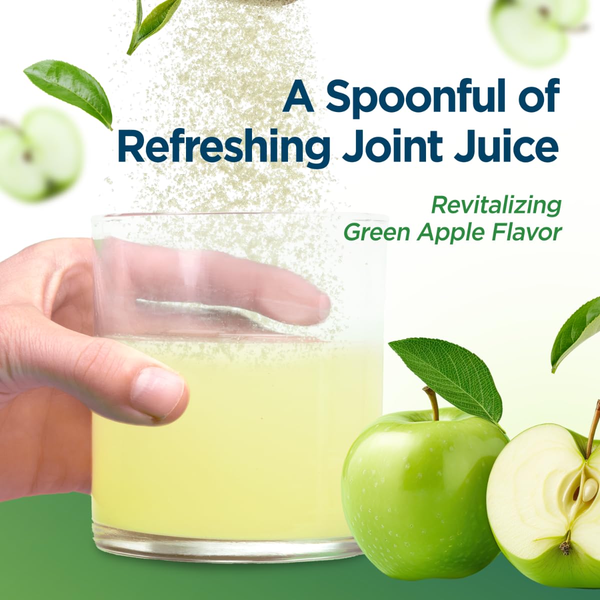 Holiday Gift Set, Joint Support with Univestin®, Glucosamine, Chondroitin & MSM — Bottle & Frother Included, Green Apple Flavor, 30 Servings Univera Au supplements