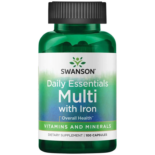 Swanson Multi and Mineral Daily Men's Women's Multivitamin Multimineral Health Supplement 100 Capsules (Caps) SwansonAU supplements