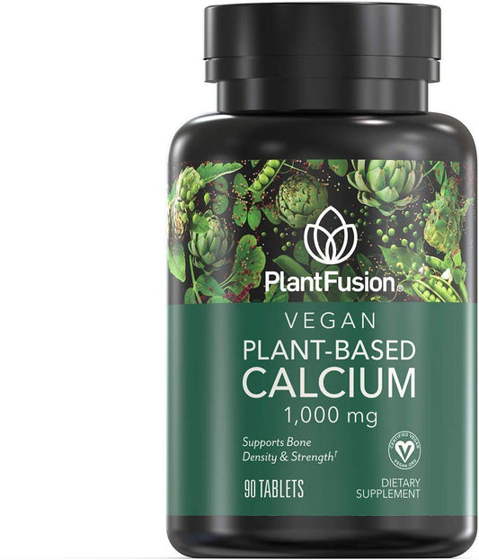 PlantFusion Vegan Calcium, Premium Plant Based Calcium (1000mg) Sourced from Icelandic Red Algae, Plus Magnesium, D3, K2 PlantFusionUS supplements