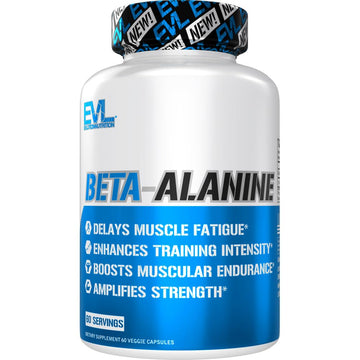 Evlution Nutrition Beta-Alanine Capsules - Enhance Training Intensity - 60 Count Beta Evlution Au supplements