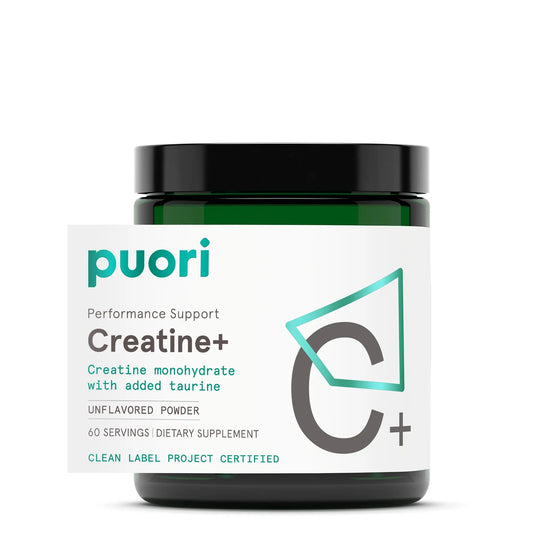 Puori Creatine Monohydrate Powder with Taurine - Unflavored Creatine Powder, Pre-Workout Supplement for Men & Women - Muscle Builder, Enhanced Workout PuoriAU supplements