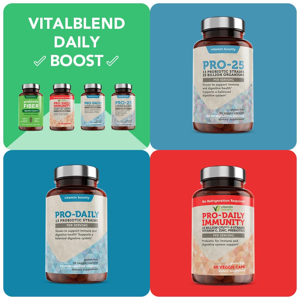 Vitamin Bounty Prebiotic Capsules - PreforPro® Prebiotics Supplement for Women & Men Digestive Health & Advanced Gut Health – No Fiber, No Bloating Vitamin BountyUS supplements
