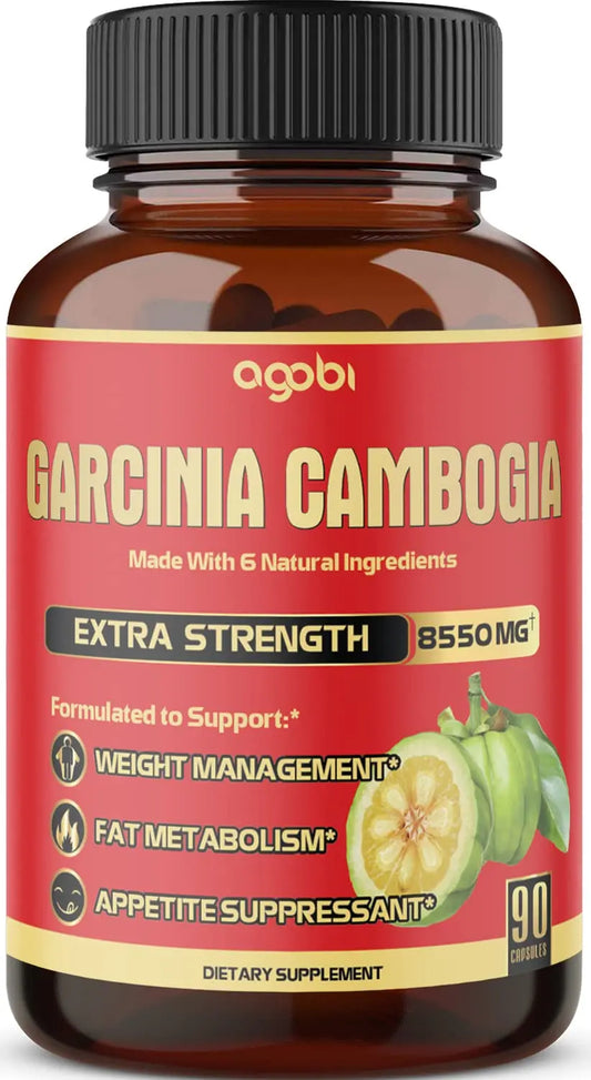 agobi Pure Garcinia Cambogia Capsules 8550mg - 6in1 with Green Tea, Arjuna, Garlic Bulb agobiAU supplements