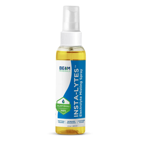 BEAM MINERALS Insta-Lytes | How to Stop Leg Cramps Immediately Electrolyte Misting Spray | Fulvic Acid Trace Minerals | Fast Micronutrients Supplements | 2 fl Oz BEAM MINERALSAU supplements