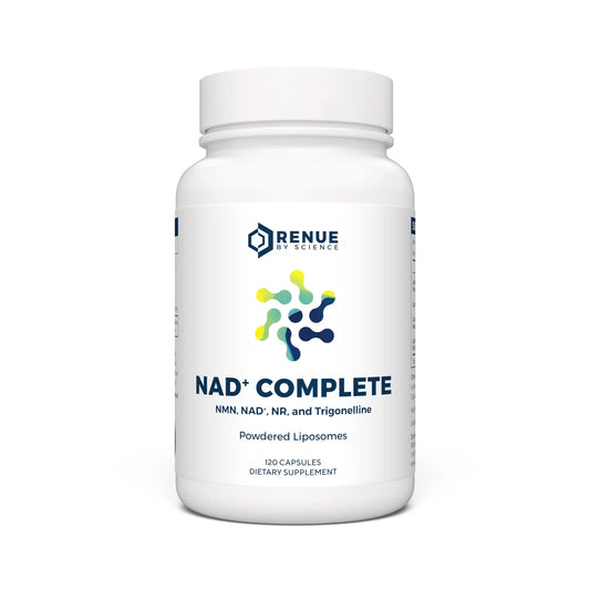 RENUE by SCIENCE NAD+ Complete | 120 Liposomal NAD Supplement Capsules with NMN, NR & Trigonelline - 210mg NMN & 160mg NAD per Serving | Bioavailable Formula for Increased Absorption | Made in the USA Renue By ScienceAU supplements