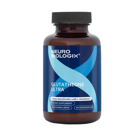 Neurobiologix Glutathione Ultra, L-Glutathione Antioxidant Complex with Vitamin C, A, B2, B6, Zinc, Selenium, Manganese, Taurine & Quercetin for Cellular Health, Gluten Free, 60 Vegetarian Capsules NeurobiologixAU supplements