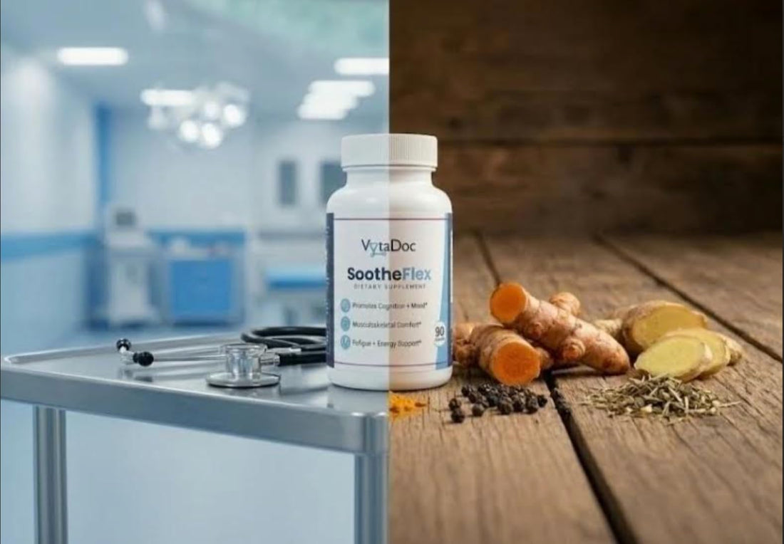 VytaDoc SootheFlex Joint, Energy & Mood Support for Women | Turmeric 900mg, Ferrochel® Iron, Magnesium Malate, Vitamin D3, Ginger, Selenium | 90 Capsules | Gentle Iron — Easy on Digestion VytaDoc Au supplements