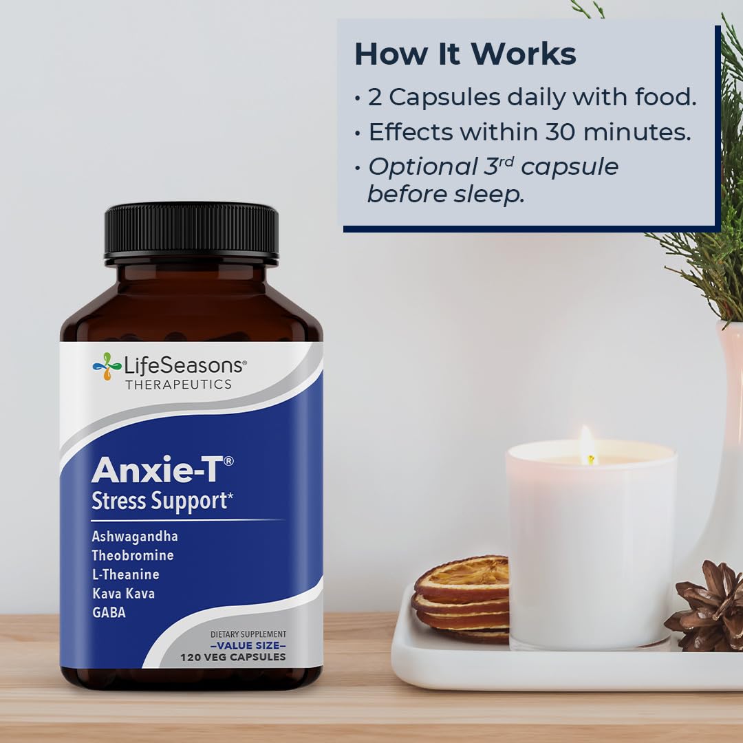 Anxie-T - Stress Relief Supplement - Supports Mood & Mental Focus - Feel Calm LifeSeasons Au supplements