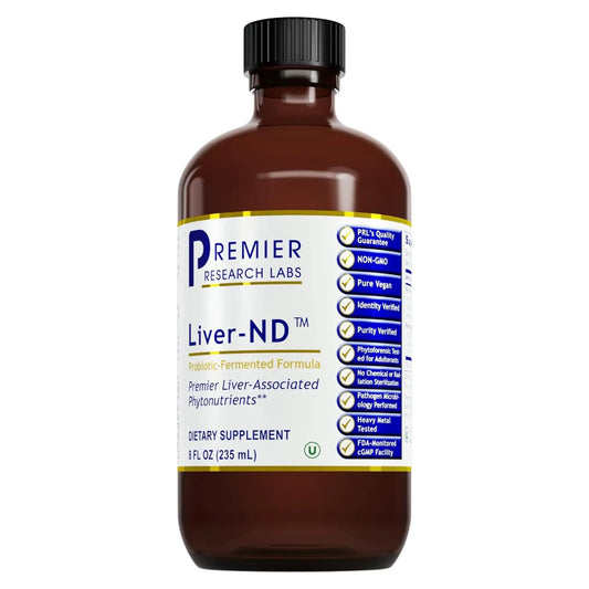 Premier Research Labs Liver-ND - Liver Cleanse, Milk Thistle Extract, Milk Thistle Liquid Drops, Tincture Supplement Fermented with Probiotics, with Antioxidants, Turmeric, 8 Fl Oz Bottle Premier Research LabsAU supplements