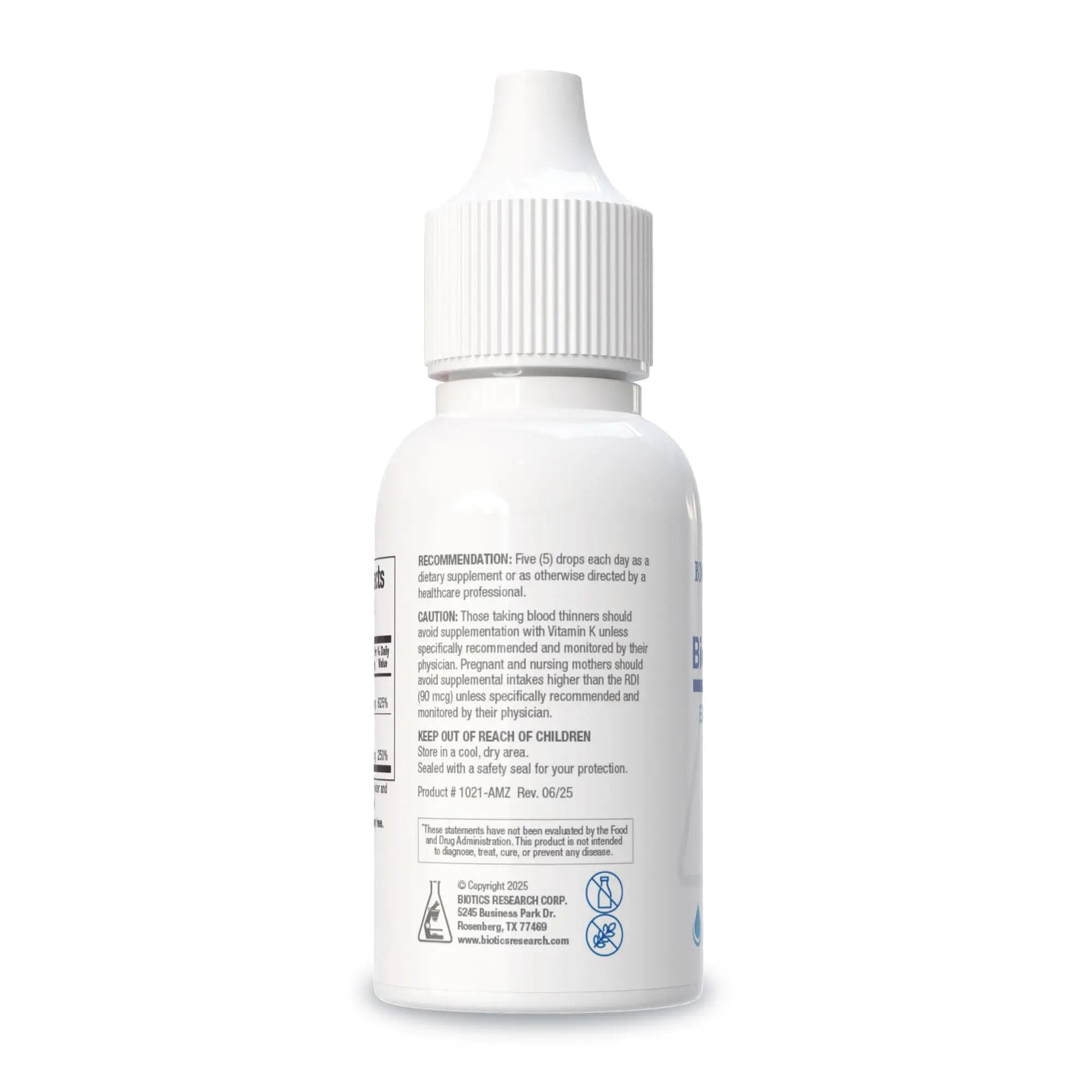 Biotics Research Bio-DK-Mulsion™–Emulsified Liquid Vitamin D and K, D3 Drops 125 mcg & Vitamin K (K1, K2) 300 mcg MK-7–Supports Stronger Bones BIOTICS RESEARCH Au supplements
