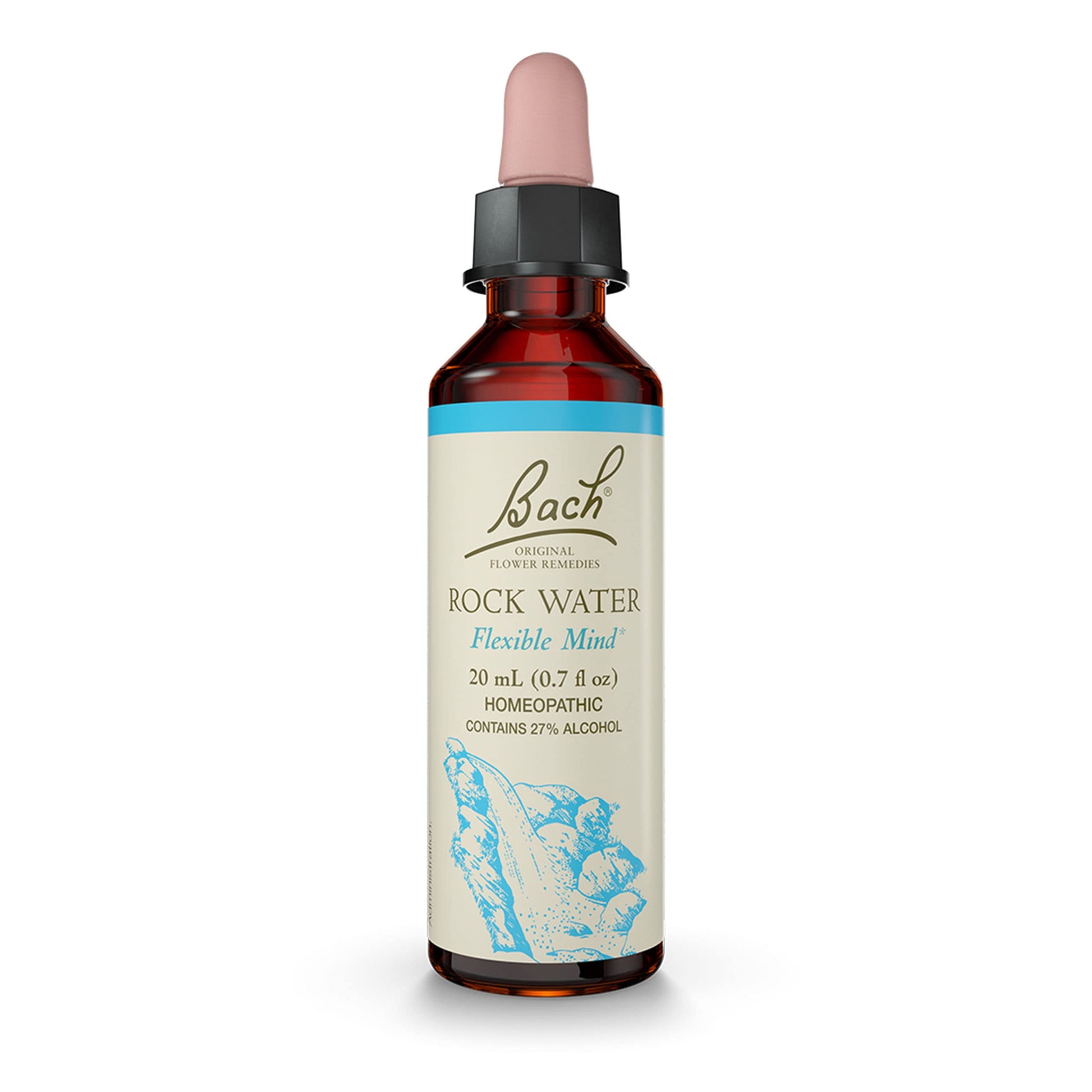 Bach Original Flower Remedies, Rock Water for Flexibility, Natural Homeopathic Flower Essence Bach Au supplements