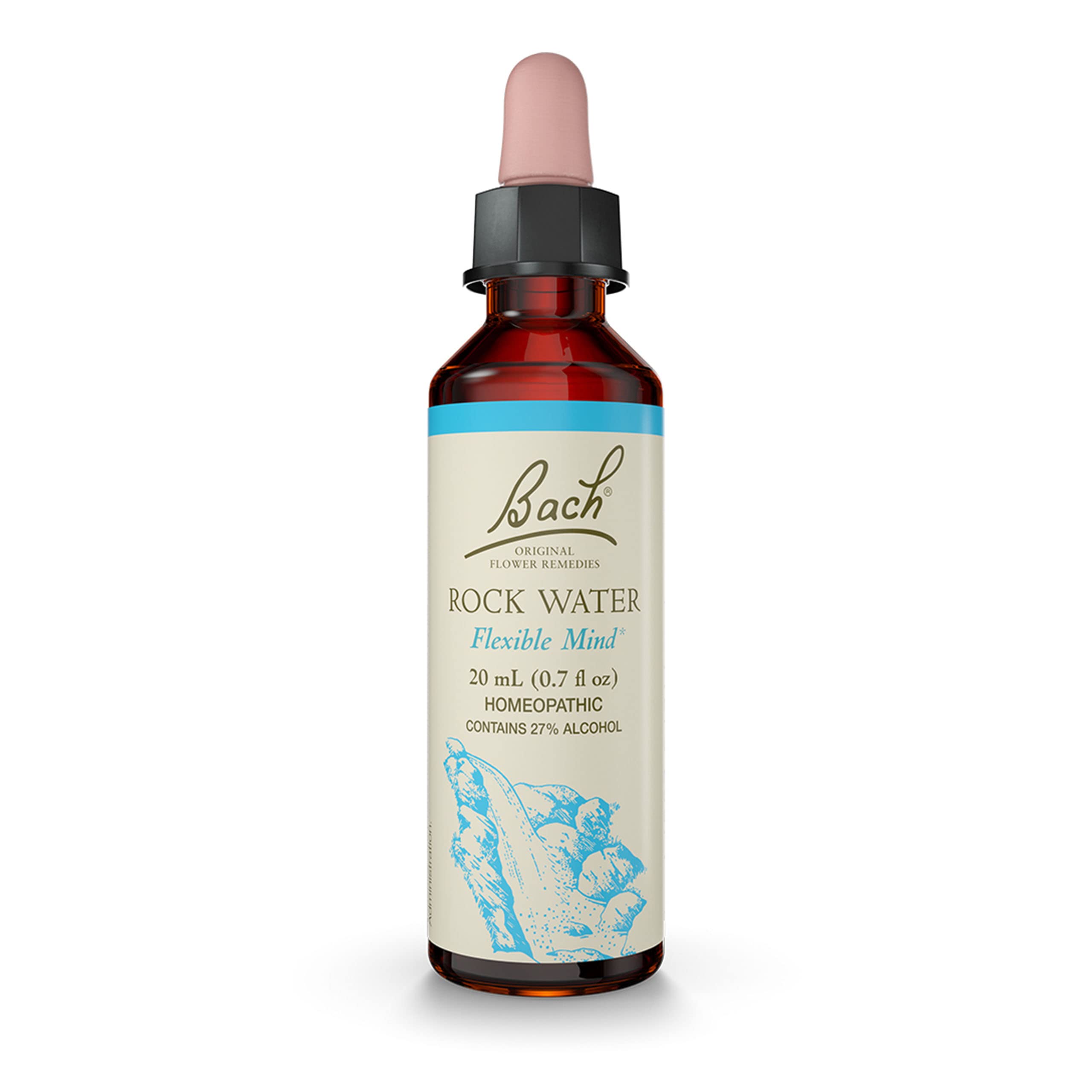 Bach Original Flower Remedies, Rock Water for Flexibility, Natural Homeopathic Flower Essence Bach Au supplements