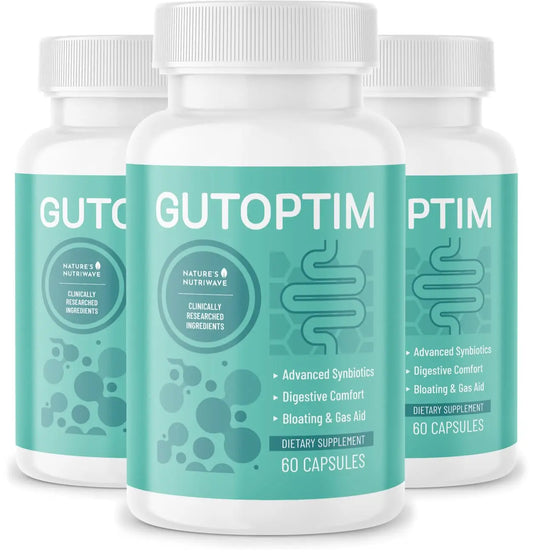 GutOptim Probiotic & Prebiotic Capsules | Pre and Probiotics for Synbiotic Gut Health & Bloating Relief for Women & Men | Enzyme with Probiotics for Digestive Health | Non-GMO, 60 Ct, 3 Month Supply Nature’s NutriWaveAu supplements