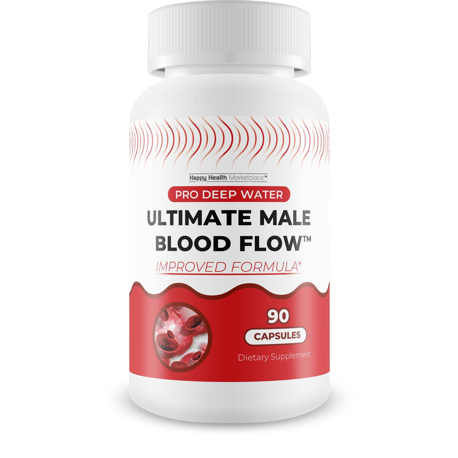 Pro Deep Water Ultimate Male Blood Flow - Improved Formula - Our Best Improved Blood Flow Supplement for Men - Advanced Blood Flow Support for Men - Our Best Circulation Supplement Alpha Boost Pills Happy Health Marketplace Au supplements