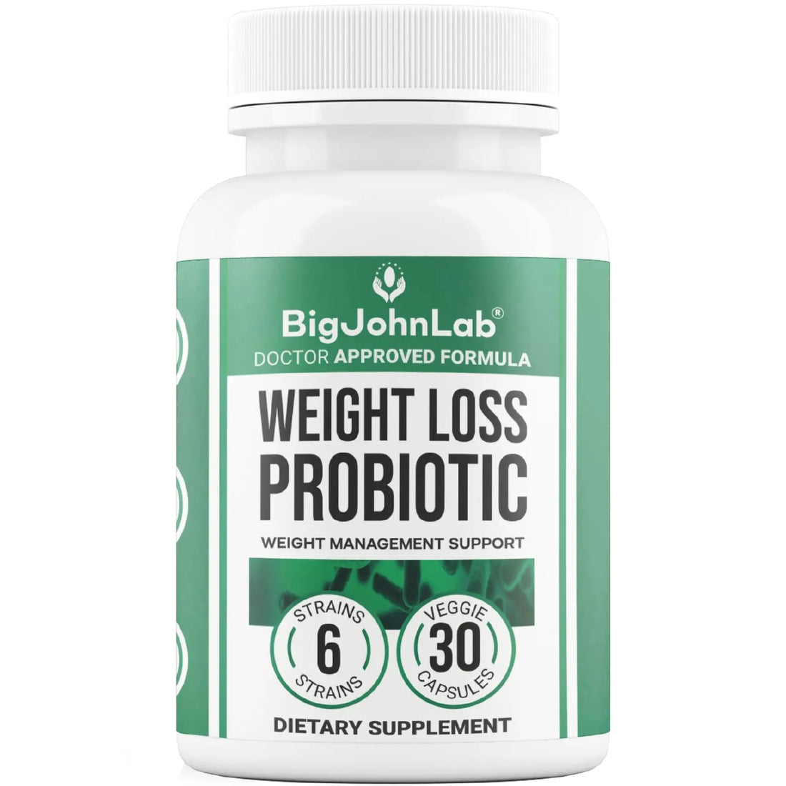 BIGJOHNLAB® - Probiotics for Weight Management & Bloating - 6 Probiotic Strains - Prebiotics - Key Ingredient Cayenne & Green Tea - Supports Gut Health - Weight Management for Women & Men - 30 CT BIGJOHNLAB uk supplements