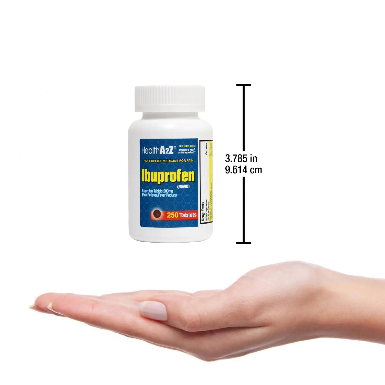 HealthA2Z® Ibuprofen 200mg | Pain Relief | Body Aches | Headache | Arthritis | Cramps | Back Pain | Fever Reducer… (250 Count) (Pack of 2) HealthA2Z Au supplements