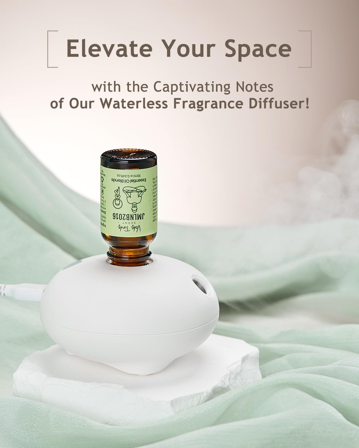 VTS Waterless Diffuser with Classic Perfume Scent Essential Oils Set, Perfume Collection VEDA TINDA SCENT Au supplements