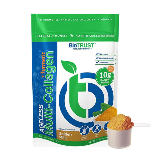 BioTrust Collagen Powder with Turmeric – 5 Types (I, II, III, V, X) + Turmeric BioTrustAU supplements