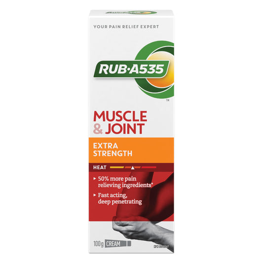 RUB A535 EXTRA STRENGTH CREAM For Relief of Arthritis, Rheumatic Pain, Muscle Pain, Joint & Back Pain 100 g Rub A535Au supplements
