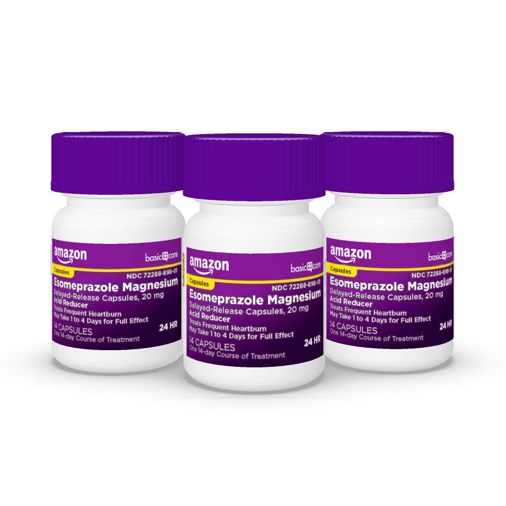 Amazon Basic Care Esomeprazole Magnesium Delayed Release Capsules, 20 mg, Acid Reducer, 42 Count Amazon Basic Care Au supplements
