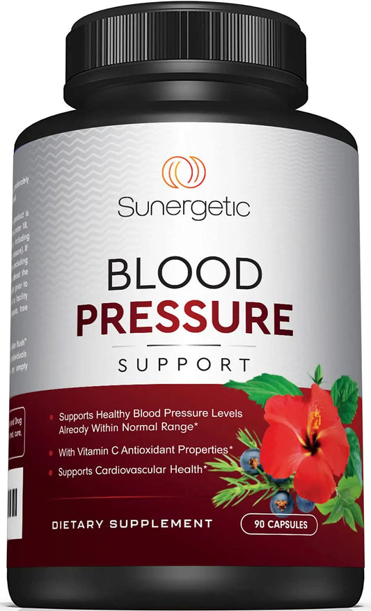 Premium Blood Pressure Support Supplement For Cardiovascular & Heart Health with Garlic SunergeticAU supplements