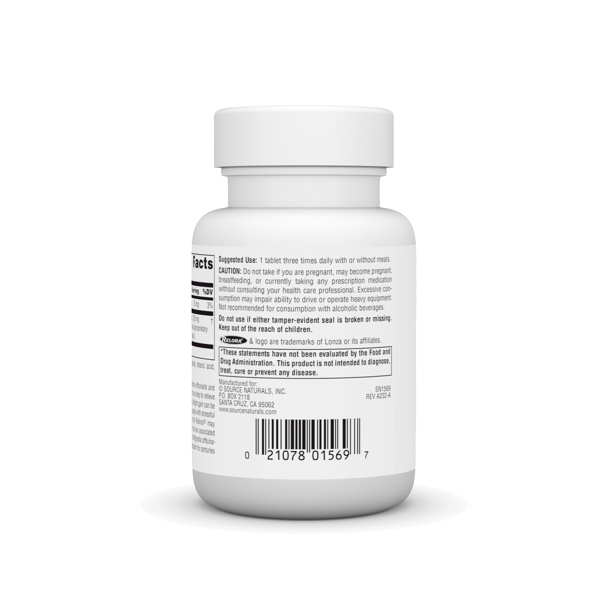Source Naturals Relora, Promotes Healthy Eating Behavior and Muscle Relaxation Support*, 250 mg - 90 Tablets Source Naturals Au supplements