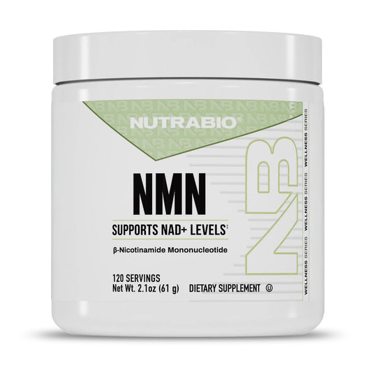 NutraBio NMN - NAD Supplement, Longevity Support, Boost NAD Levels, Increase Cellular Energy, Brain Health, Healthy Aging- 120 Servings NutraBioBuy Supplements Australia