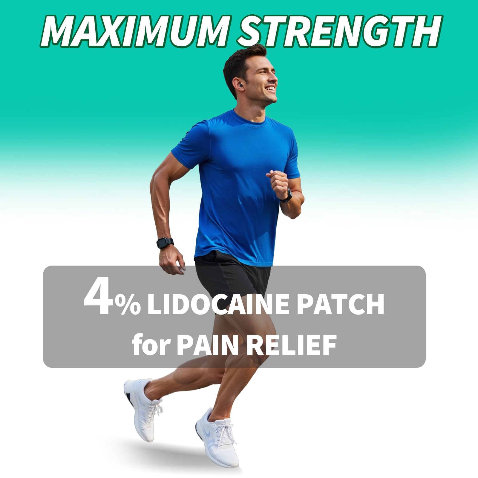 JIATUHAN 4% Lidocaine Pain Relief Patches – Maximum Strength for Back, Neck, Joint & Muscle Pain – Long-Lasting & Flexible – 15 Patches JIATUHAN Au supplements