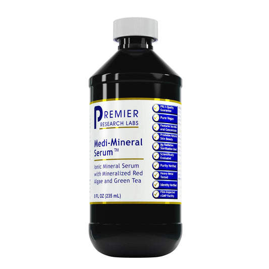 Premier Research Labs Medi-Mineral Serum - Supports Natural Skin Beauty & Facial Clarity* - Infused with Red Marine Algae, Green Tea Extract & Sea Salt - 8 fl oz Premier Research LabsAU supplements
