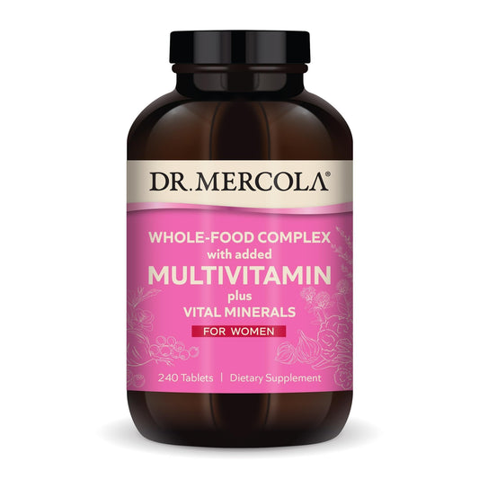 Dr. Mercola Whole-Food Complex for Women - with Added Multivitamin Plus Vital Minerals - Supports Energy & Cellular Health - Non-GMO, Gluten-Free & Soy-Free - 240 Tablets (30 Servings) Dr. MercolaAu supplements
