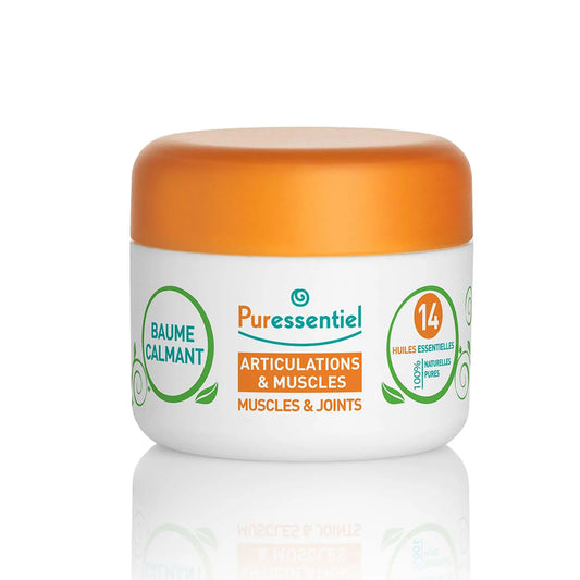 Puressentiel Muscle and Joints Balm - Essential Oil and Shea Butter Balm for Back and Neck Massage - Dye-Free, No Preservatives - 1.01 oz PuressentielAU supplements