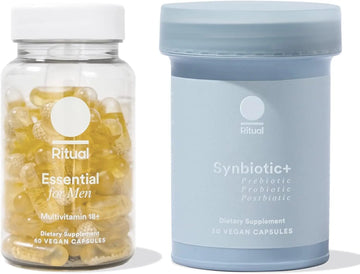 Ritual Synbiotic+ Probiotic Gut Health Support and Men's 18+ Multivitamin Ritual Au supplements