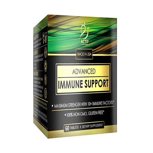 Actif Advanced Immune Support with 10+ Factors for Immunity Booster - 100% Natural, Non-GMO, 60 count ACTIFAu supplements