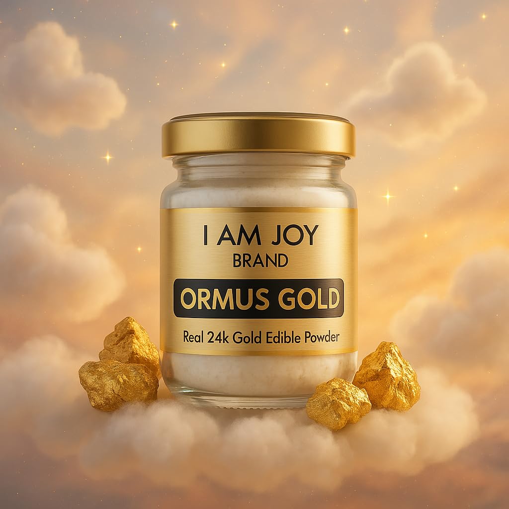 I Am Joy co. Pure Ormus White Gold Powder Monoatomic M-State 24k 99.99% | No Plastic, No Lye, No Dyes, No Fillers | 22 Grams I Am Joy co. Au supplements