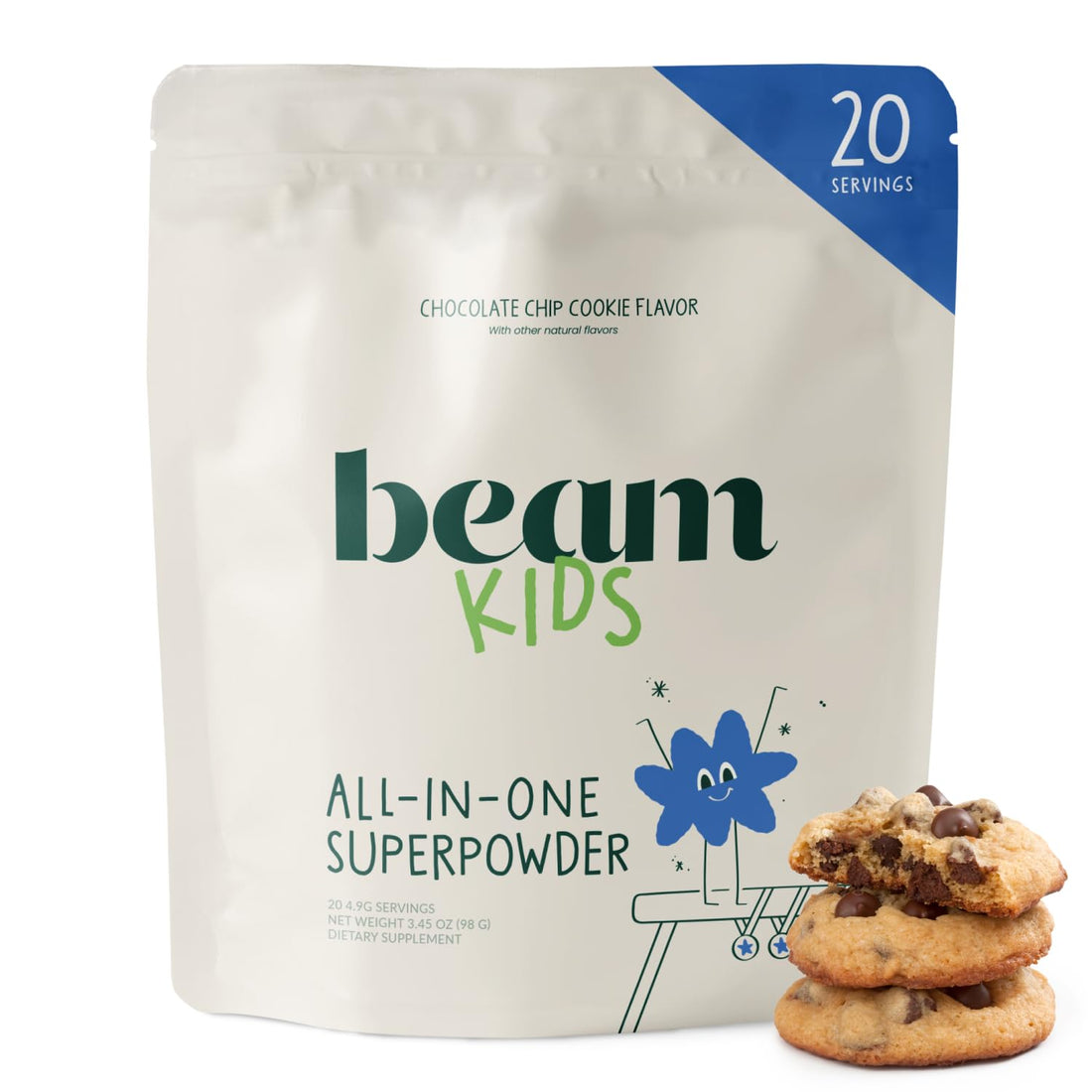 Beam Kids Multivitamin Powder – Kids Vitamins with Greens, Probiotic & Prebiotic, Immune Support for Children & Toddlers, No Artificial Sweeteners, For Picky Eaters, Beam uk supplements