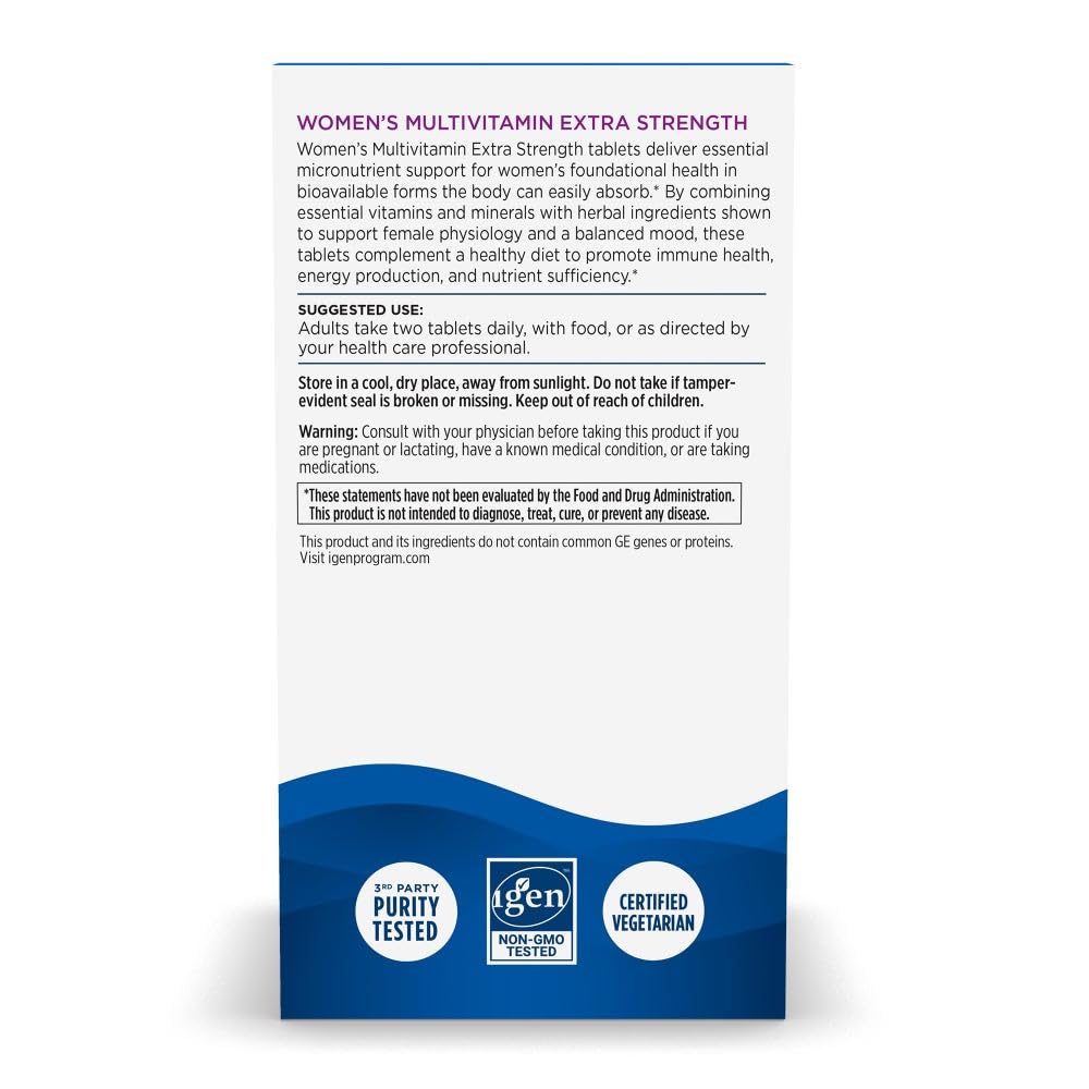 Nordic Naturals Women’s Multivitamin Extra Strength - Skin, Hair, Energy, & Bone Support - Immunity Supplement - 20 Essential Nutrients - 60 Tablets - 30 Servings Nordic Naturals Au supplements