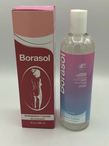 JEANNETTE Borasol Liquid Antiseptic Refreshing Femenine Wash 8 FL. Oz. (240ml) JEANNETTE Au supplements