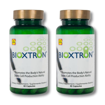 Bioxtron Natural AFA Stem Cell Supplement - Joint Support & Muscle Pain - Immune System Support - Support Energy Levels - Natural Blue Green Algae Spirulina - Pack of 2-120 Caps Bioxtron Au supplements
